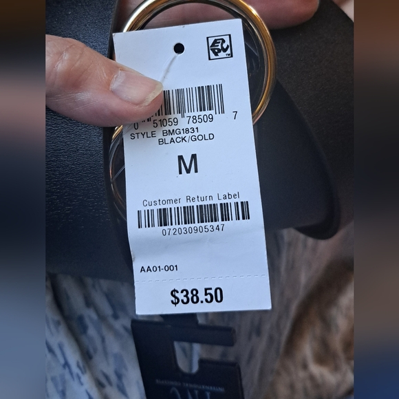 Ladies I.N.C. International Concepts Double Circle Belt, Created for Macy's Med - Picture 3 of 7